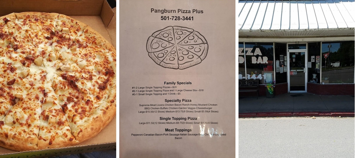 Pangburn Pizza Plus Menu