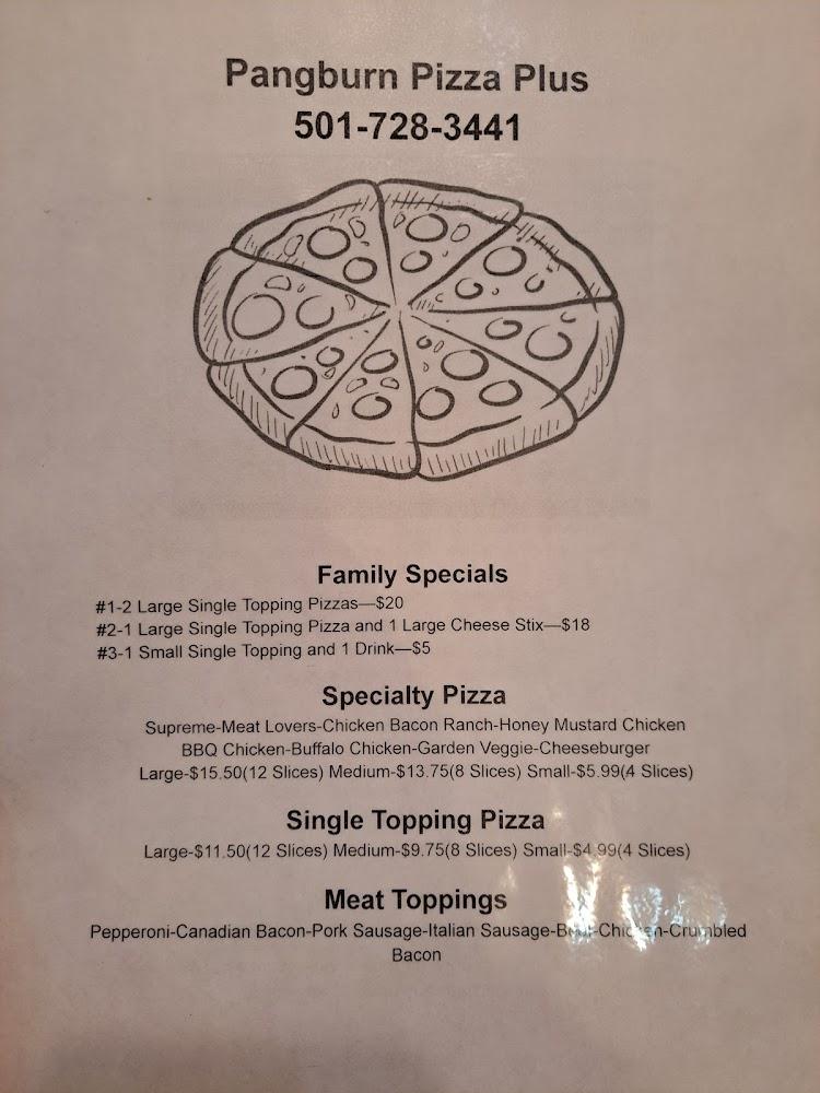 Pangburn Pizza Plus Menu image 3